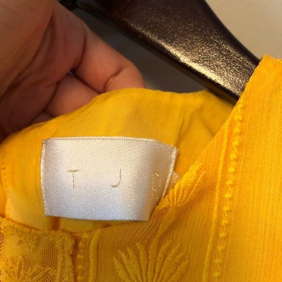 The Jetset Diaries NWT yellow folk embroidered dress - Picture 4 of 7